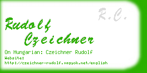 rudolf czeichner business card